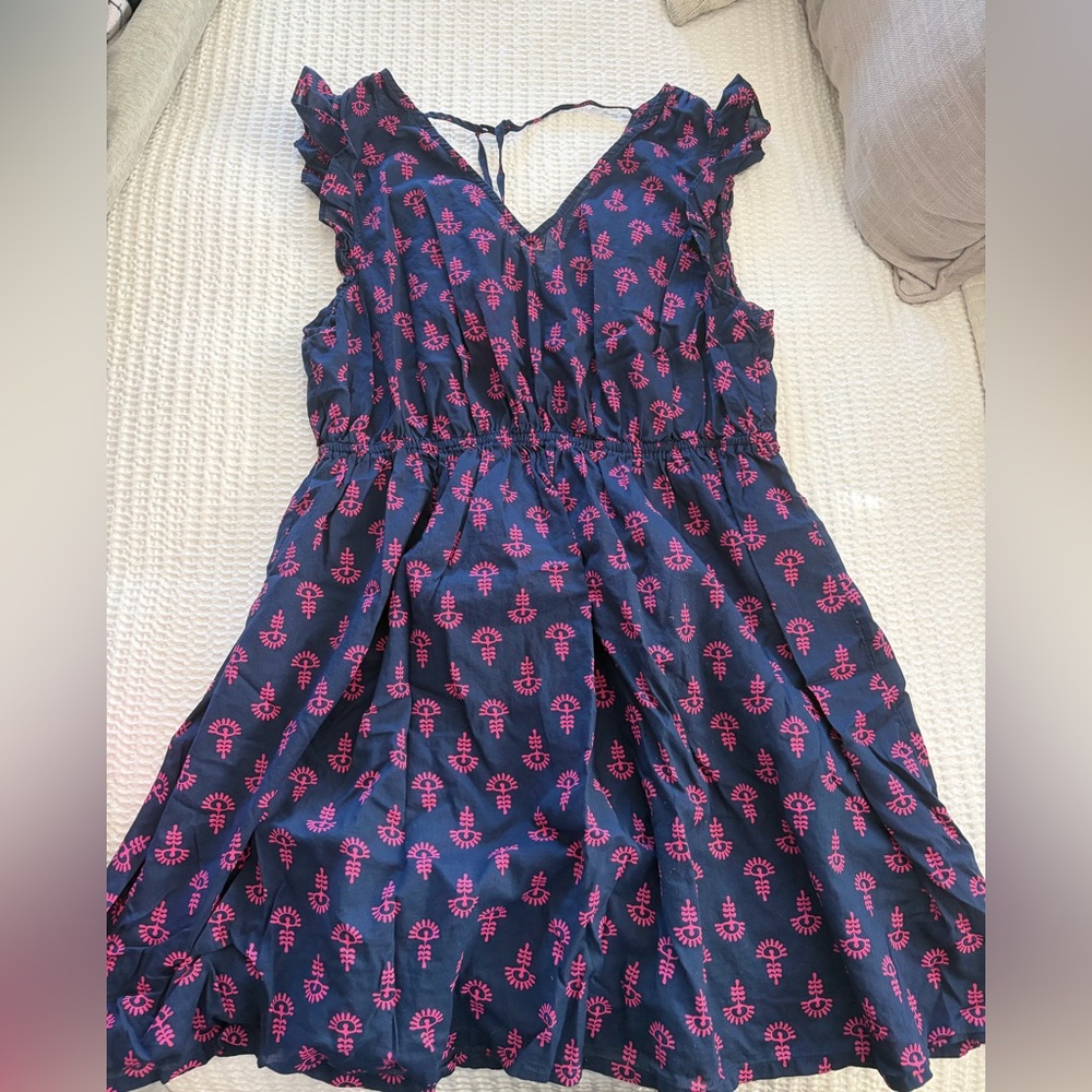 J. Crew Navy and Pink Women’s Swim Cover Up